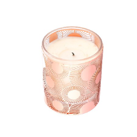 日式创意蜡烛罐浪漫氛围蜡烛台家居装饰摆件蜡烛罐金色带盖现货批