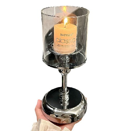 Vintage Candlestick Aromatherapy Candle Home Candlelight Dinner Prop Romantic Candle Pedestal Table Decoration Ornament