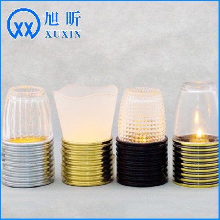 铁艺蜡烛台灯泡造型创意烛台婚礼酒店餐桌防风家居装饰摆件品定制