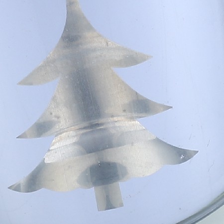 圣诞树蜡烛杯浪漫氛围烛杯玻璃烛台DIY家居装饰摆件节日用品 定制