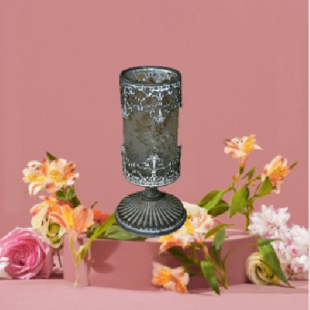 蜡烛台创意复古铁艺镂空烛台婚庆酒店家居餐厅餐桌装饰摆件可定制