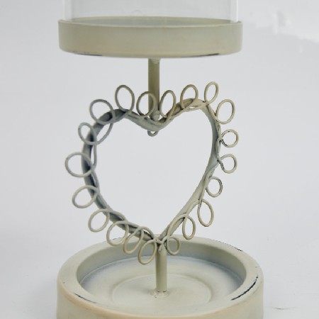 蜡烛台摆件镂空白色情人节燭台婚庆烛光晚餐道具装饰托盘定制铁艺