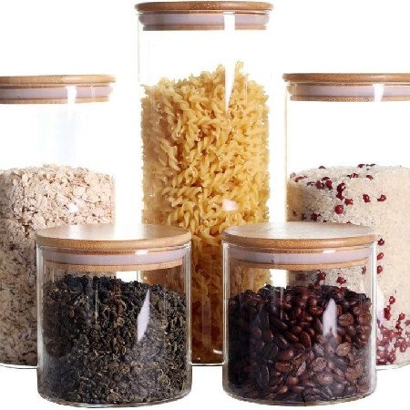 咖啡豆玻璃密封罐家用厨房储存容器零食糖果杂粮玻璃储物罐可定制