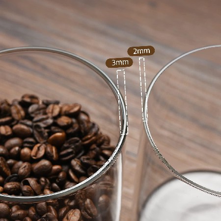 咖啡豆玻璃密封罐家用厨房储存容器零食糖果杂粮玻璃储物罐可定制