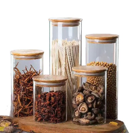 Glass sealed jar, glass sealed jar, kitchen food moisture-proof storage jar, miscellaneous grains, nuts, tangerine peel, tea jar, wholesale