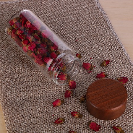 透明玻璃茶叶密封罐食品五谷杂粮收纳盒带盖储物罐小瓶子罐子定制