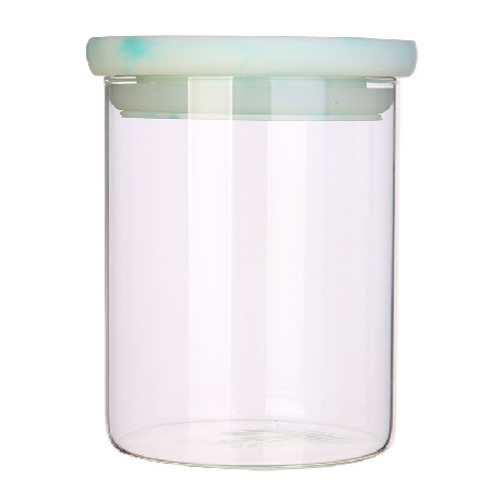 Sealed jar, glass bottle, transparent tea jar, kitchen food storage jar, miscellaneous grain storage jar, household storage jar with lid, customized