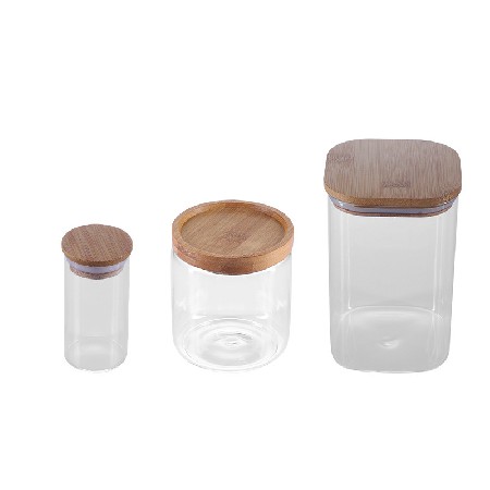 High borosilicate glass jar, melon seed peanut storage jar, household kitchen storage jar, flower tea sealed canned decoration customization