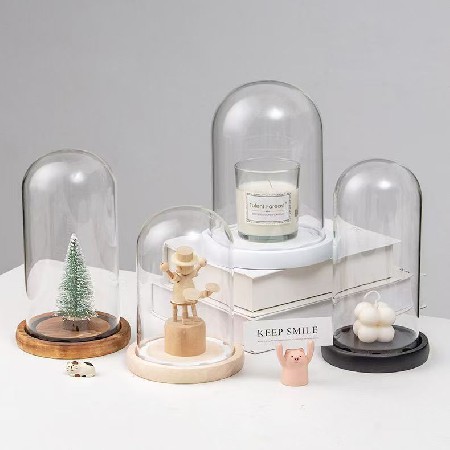 Xuxin DIY custom rotating base, eternal flower glass cover, LED night light, birthday and Valentine's Day gift