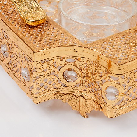 镂空蜡烛台铁制佛前供灯蜡烛摆件透光佛堂灯架茶几神台蜡烛座定制