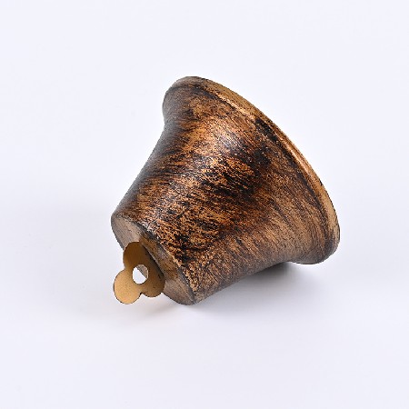 跨境热卖圣诞铃铛挂件麻绳铃铛金属复古喇叭铃家居壁挂铁牛铃现货